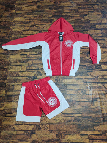 Jacket & Shorts Red Set