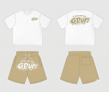 T-Shirt & Shorts Beige Set