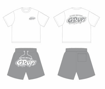 T-Shirt & Shorts Light Grey Set