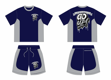 T-Shirt & Shorts Blue Set