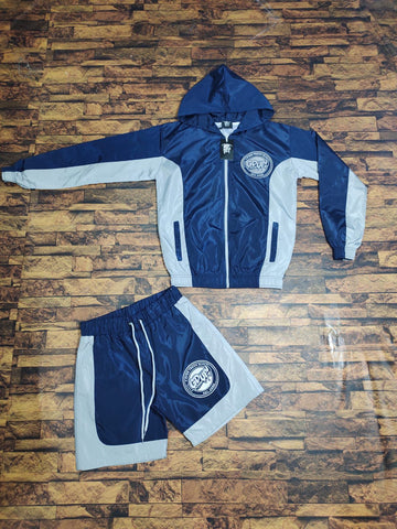 Jacket & Shorts Blue Set